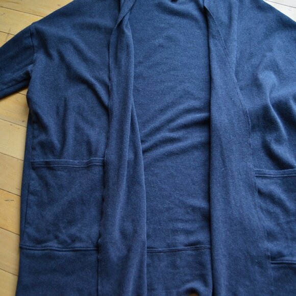 Pact Women’s Size XL/XXL Gray Organic Cotton Open Front Cardigan Pockets - Picture 8 of 13